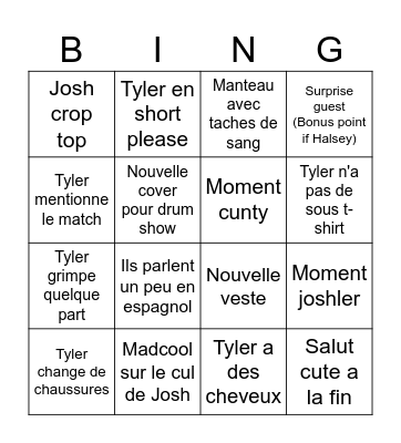 MAD COOL Bingo Card