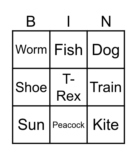 Jude Zingo Board Bingo Card