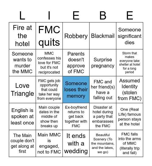 Sturm Der Liebe (1-313) Bingo Card