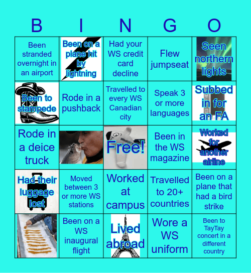 The KISS Team BINGO Card