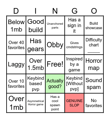 Tcobimi Bingo Card