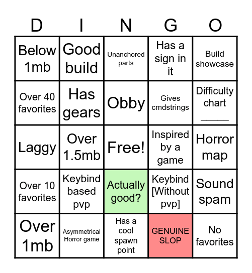 Tcobimi Bingo Card