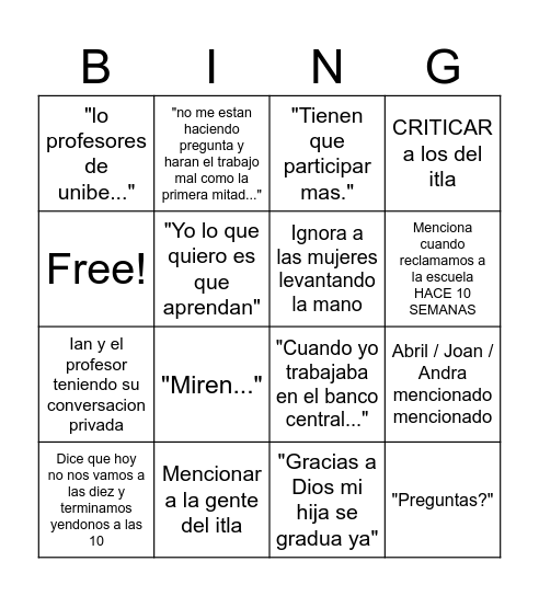 RAPUNZEL BINGO Card