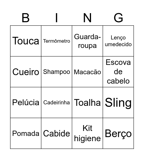 Chá da Catarina Bingo Card