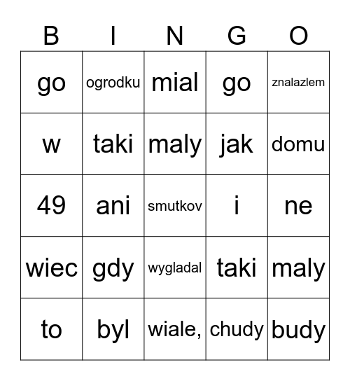 kundel bury Bingo Card