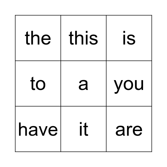 Bingo 2 Bingo Card