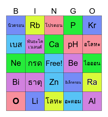 บิงโก บิงใจ🧪 Bingo Card