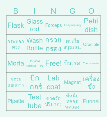 BINGOCHEM888 Bingo Card