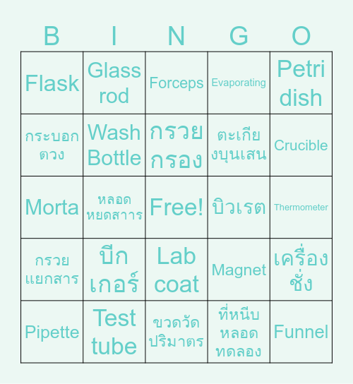 BINGOCHEM888 Bingo Card