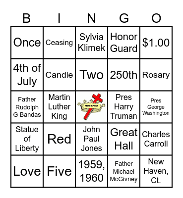 Daughters of Isabella Bingo Card