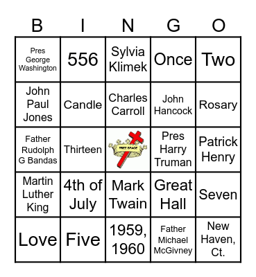 Daughters of Isabella Bingo Card
