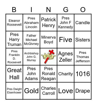 Daughters of Isabella Bingo Card
