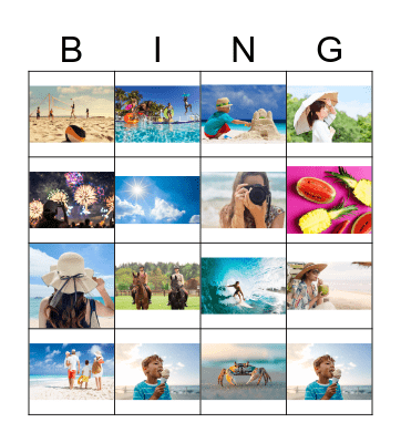 SUMMBER BINGO Card