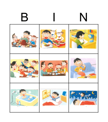 What Time Is It? Bingo Card