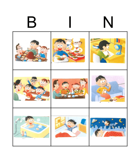 What Time Is It? Bingo Card