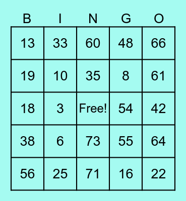 MADTRAPP Bingo Card