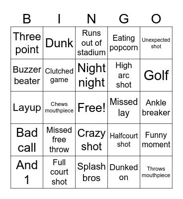 Steph curry moments Bingo Card