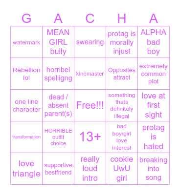 glmm bingo Card