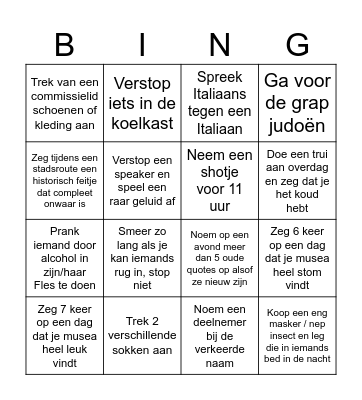 Elines bingo Card