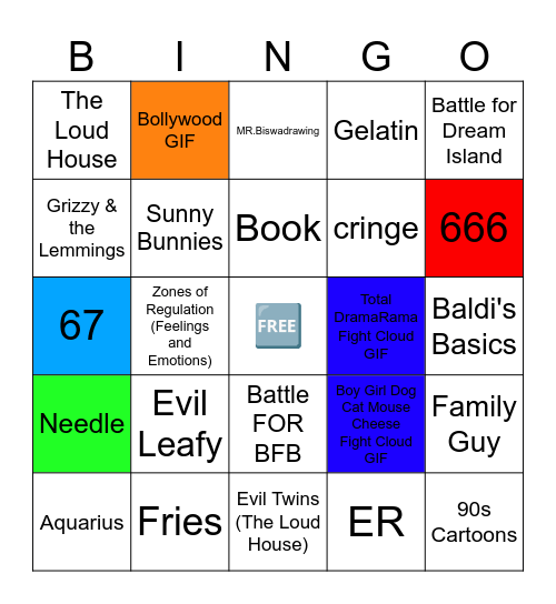 YouTube Bingo Card Bingo Card