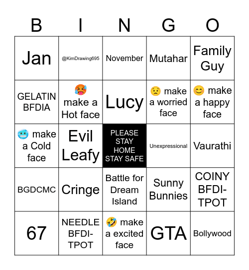 YouTube Shorts Bingo Card Bingo Card