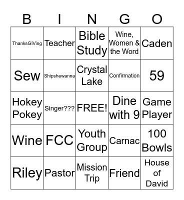 LOIS' BIRTHDAY BINGO Card