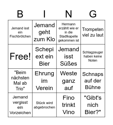 Kommers 2026 Bingo Card