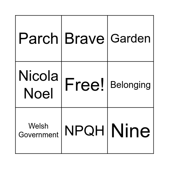 Edward Bingo Lingo Bingo Card
