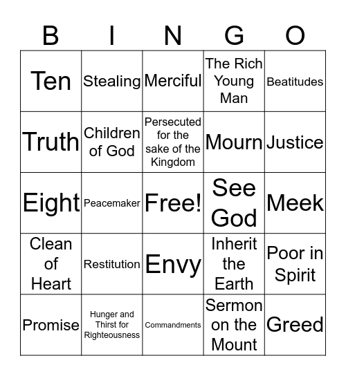 7th Grade Review Chapter 14 & 15 Bingo Card