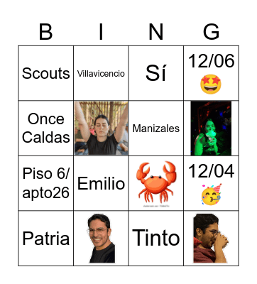 Bingoooooo Bry & Juana Bingo Card