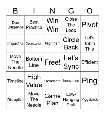 1 Bingo Card