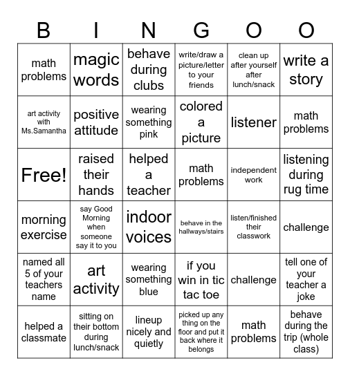 Bingo Card