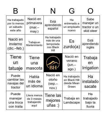 Encuentra a alguien que... Bingo Card