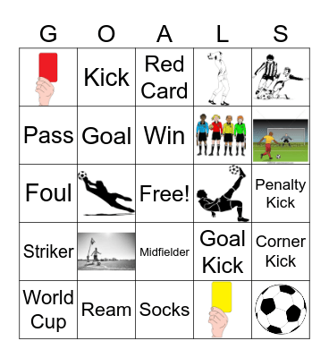SOCCER!!! Bingo Card