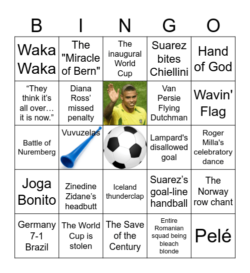 Iconic World Cup Moments Bingo Card