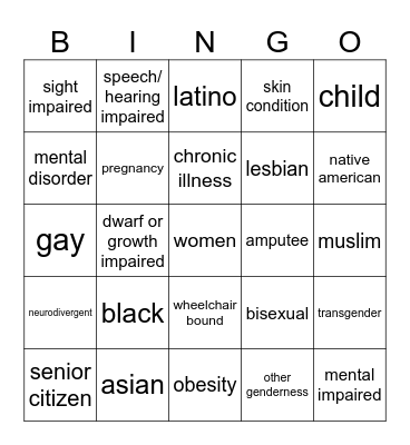 dustborn marginalized bingo Card