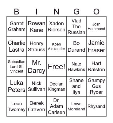 RTTBC Book Boyfriends Bingo Card