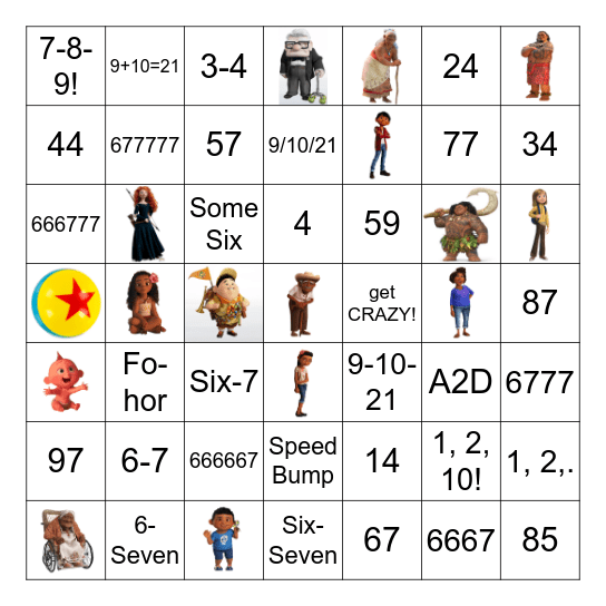 People Generations Bingo Card