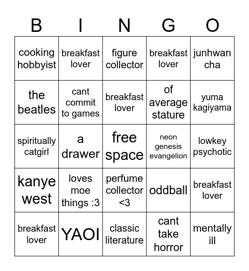 eli caspberry Bingo Card