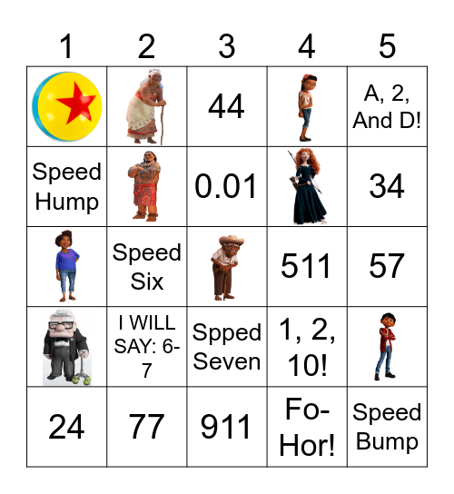 People Generations Bingo Card