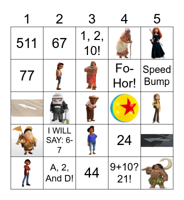 People Generations Bingo Card