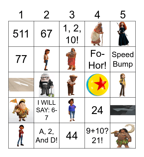 People Generations Bingo Card