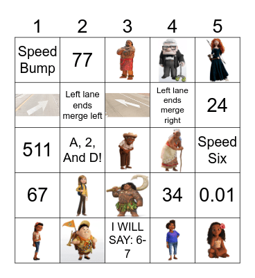 People Generations Bingo Card