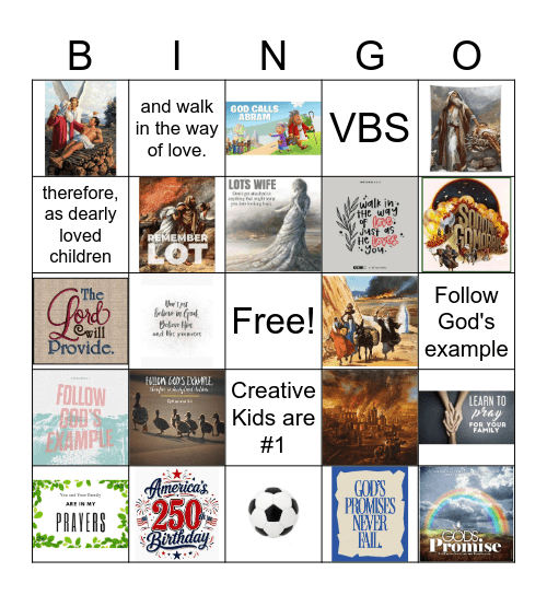 We are Family Bingo Card