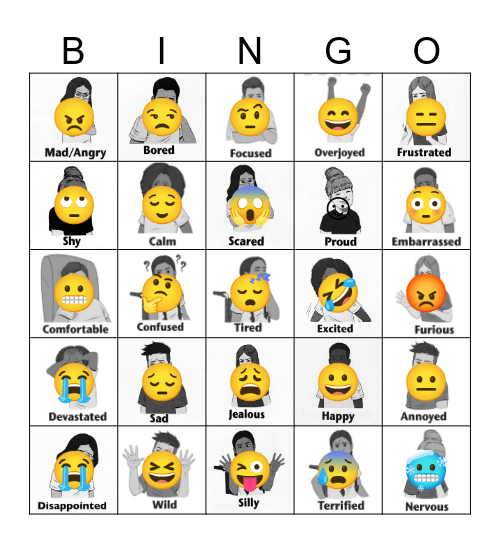 Zones of Regulation Bingo! Updated Imagery Bingo Card