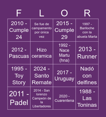 EL BINGO DE Bingo Card