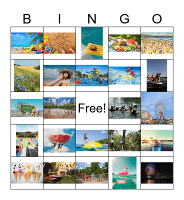 Summer Time Bingo Card