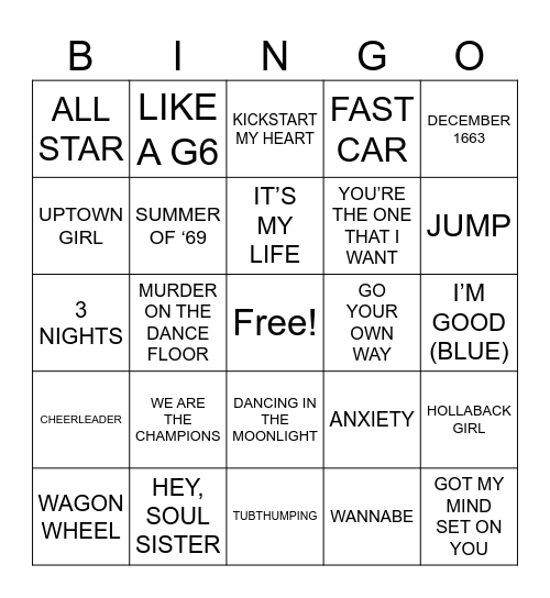 SMSA 2 Bingo Card
