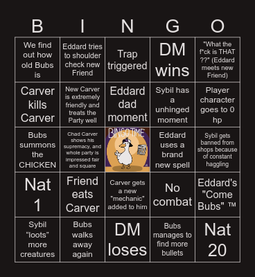 The Devil's Due S2 E12 | Hunting in the Depths Bingo Card