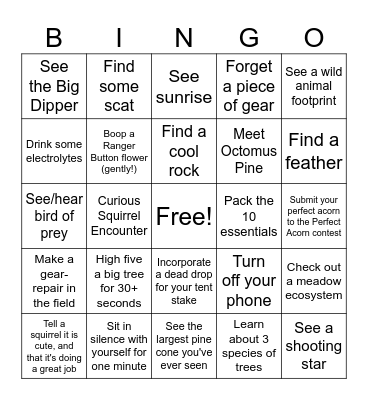 Sleeping in Soil - Summer 2026 Bingo Card